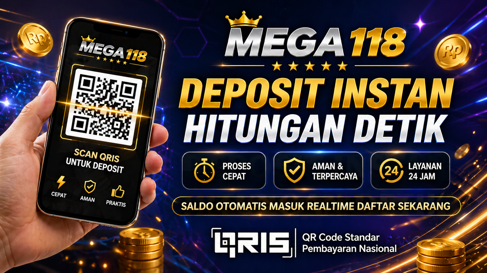 Deposit QRIS Mega118